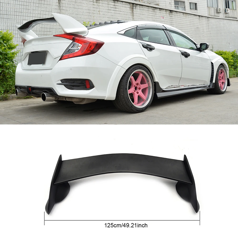 ABS пластик краска картина задний багажник спойлер Подходит для Honda Civic хэтчбек 10th
