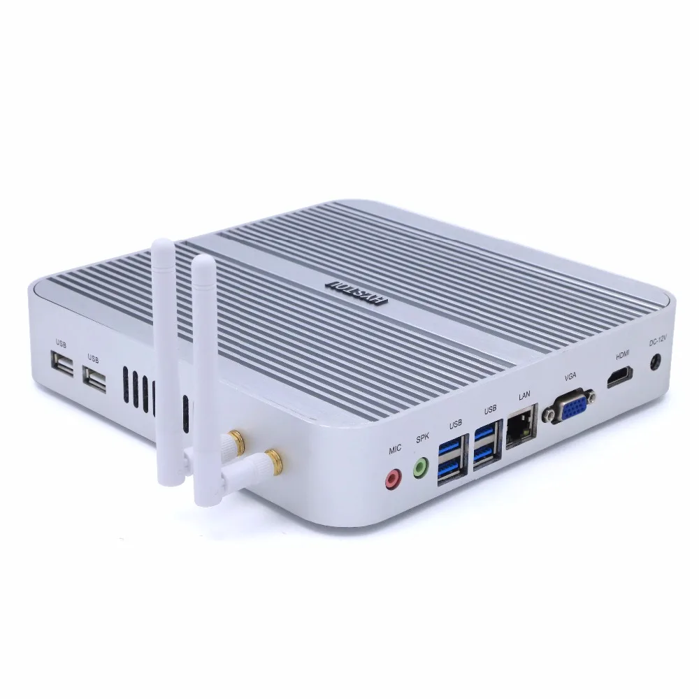 Hystou 3 года гарантии Intel NUC безвентиляторный Core i5 мини ПК Windows 10 микро настольный
