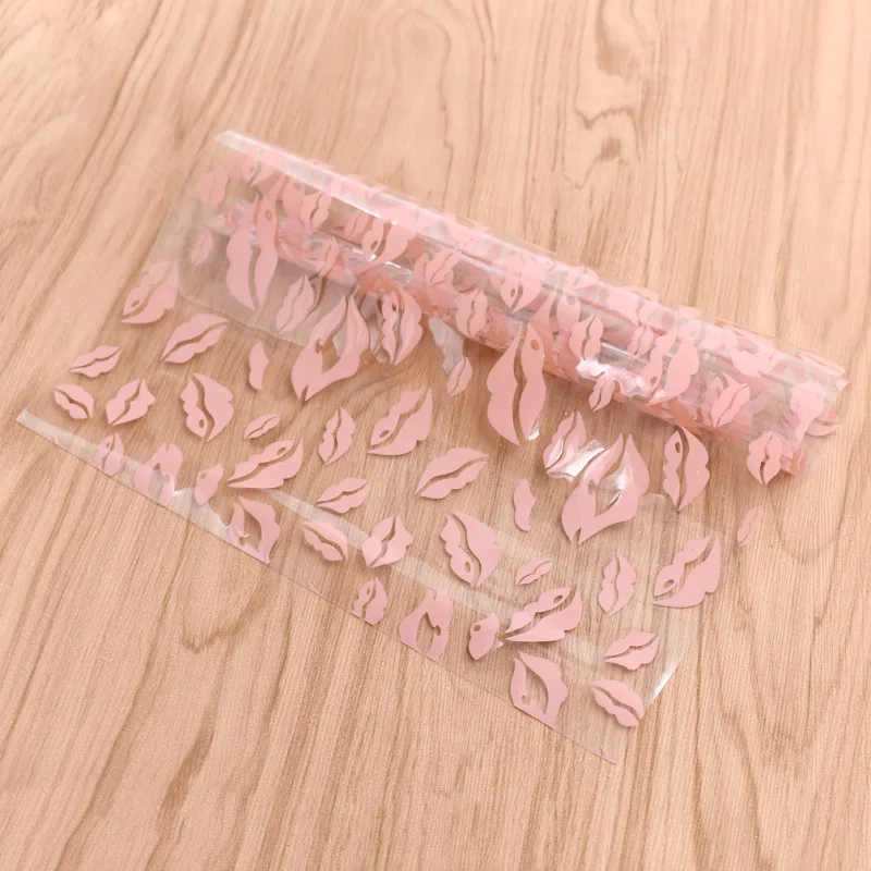 Модные красные губы печатные ПВХ A4 сшитые ткани ручной работы DIY одежды ремесло