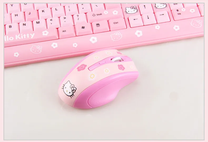 Компьютерная компьютерная мышь hello kitty KT Drahtlose Maus 2400 dpi Pro Spiel mouse Geschenk для девочек, подарок для геймера, перезаряжаемая беспроводная мышь