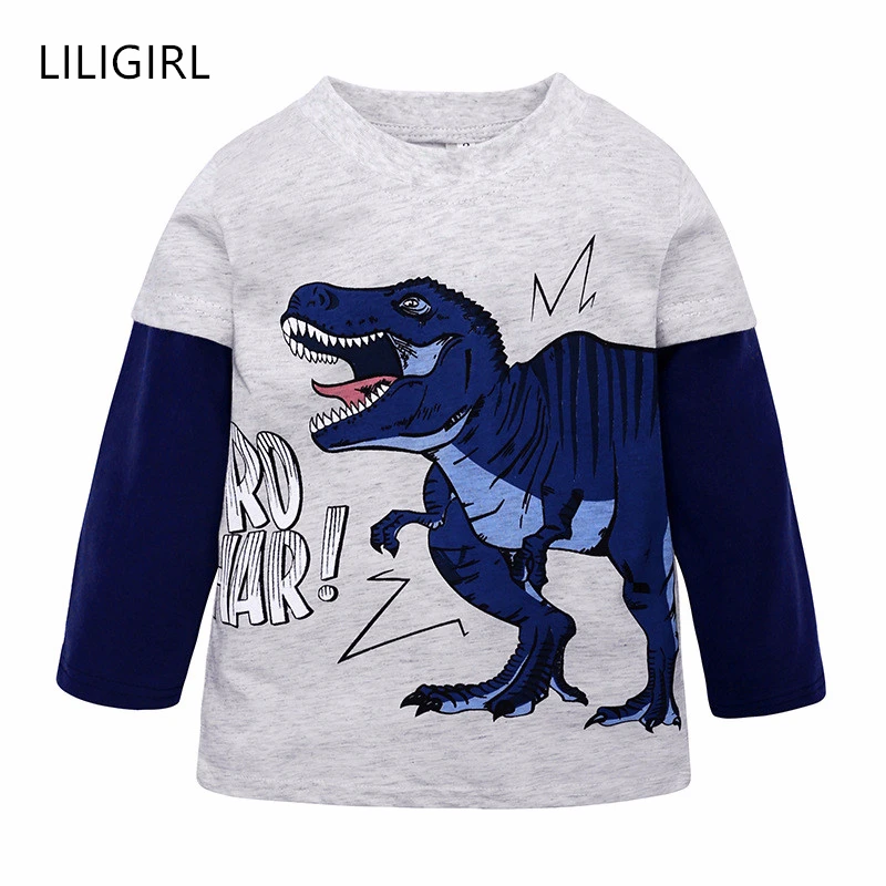 LILIGIRL/футболка с длинными рукавами для мальчиков Осенние камуфляжные топы