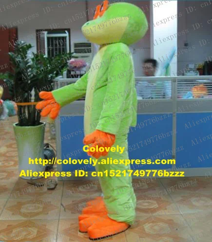 Зеленая лягушка жаба буфонид зиная кожа Випер талисман костюм персонаж для