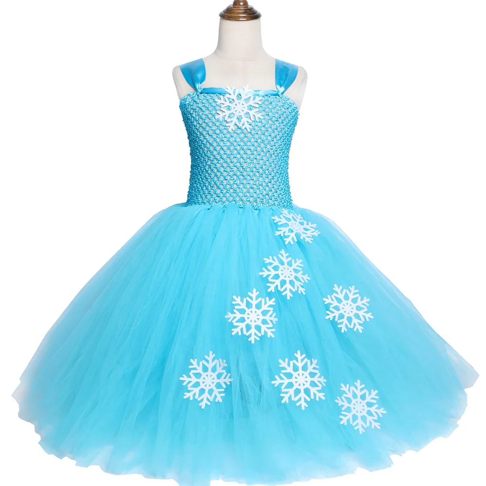 Карнавальный костюм Эльза вечерние платья ручной работы для девочек на Хэллоуин