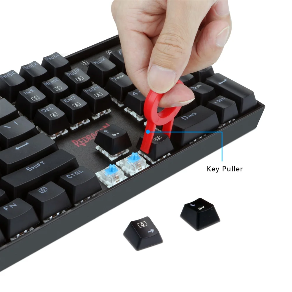Механическая клавиатура Redragon K551 VARA RGB синий переключатель Outemu эргономичный