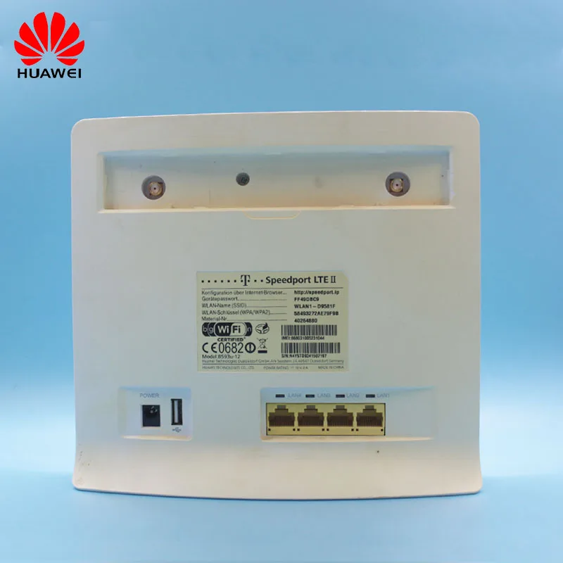 Разблокированный Подержанный беспроводной маршрутизатор Huawei B593 телефон с