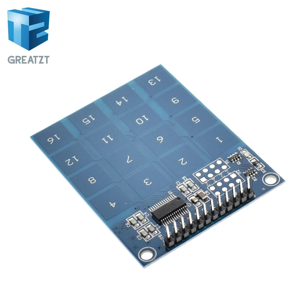 Greatzt TTP229 16 канальный цифровой емкостной переключатель сенсорный Сенсор модуль