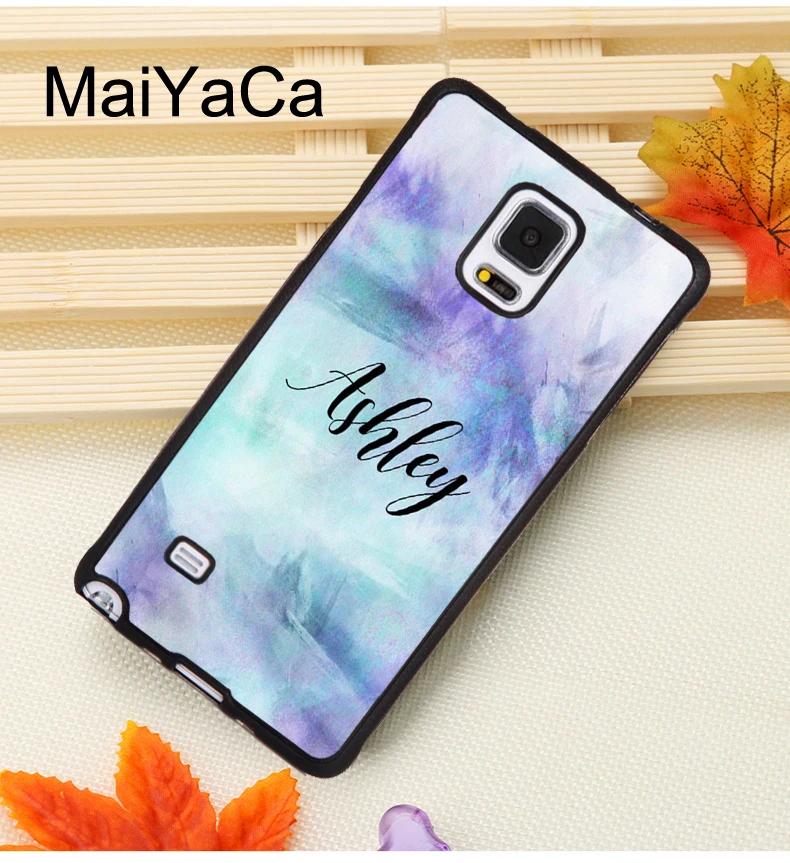 MaiYaCa Мрамор персонализированный именной чехол для samsung Galaxy A50 A70 A10 A20 A30 A40 S7 S8 S9 S10 S10e Note 8, 9, 10, плюс