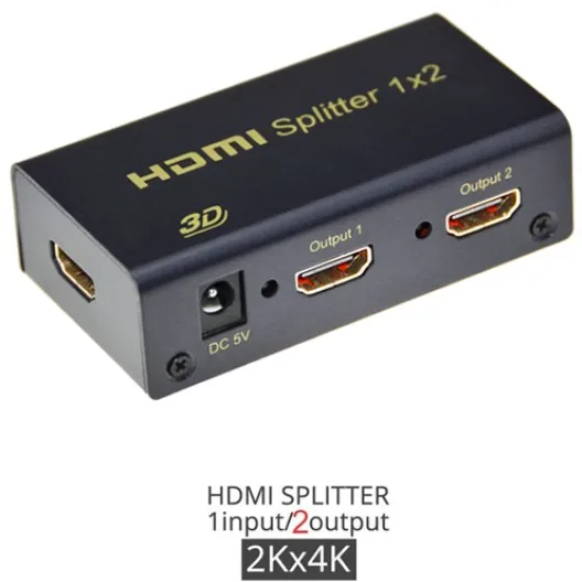 HDMI сплиттер 1X2/1X4/1X8 Ultra HD 4K Full HD 1080P сплиттер HDMI 1 в 2/4/8 выход видео сплиттер для DVD HD tv PS3 Xbox - Цвет: 4KDK102B
