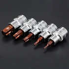 Набор бит для отвертки Torx 5 шт.компл., 12 дюйма, головка привода, отвертка, искусственный материал, набор ручных инструментов T10, T20, T30, T40, T50