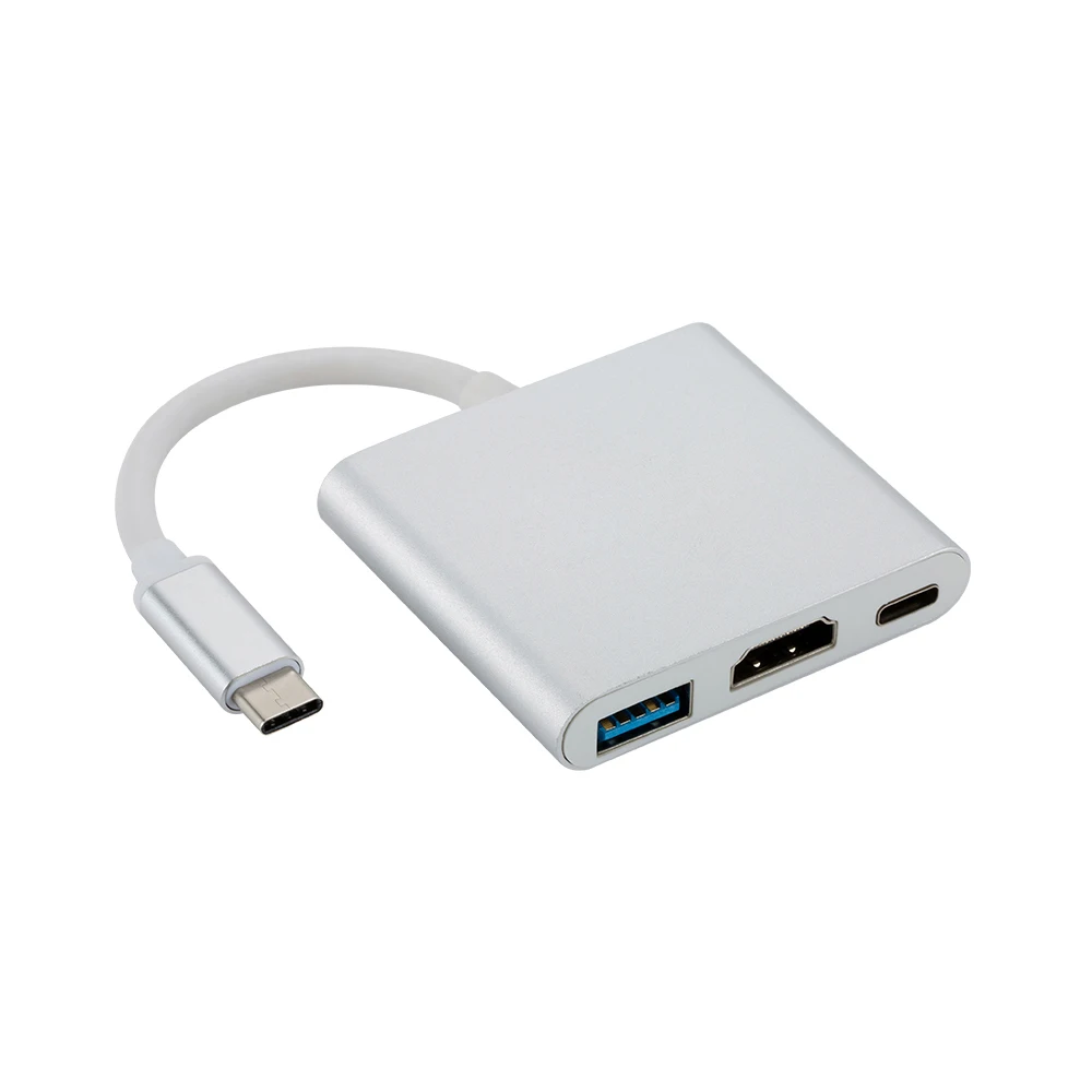 USB-C usb адаптер цифровой AV многопортовый адаптер type C к HDMI USB 3,0 кабель для зарядки адаптер USB-C 3,1 конвертер для Macbook