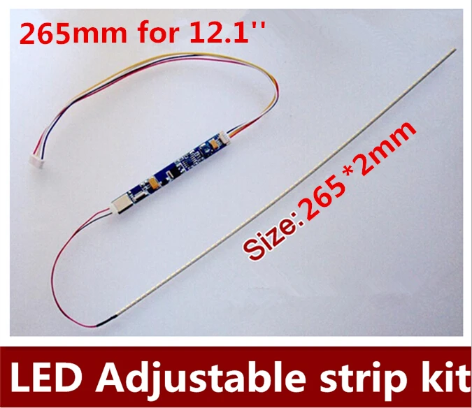 10PCS Universal Replacement 12.1 inch wide LED Backlight Strip Kit Update LCD Panel Screen Laptop to LED 265mm