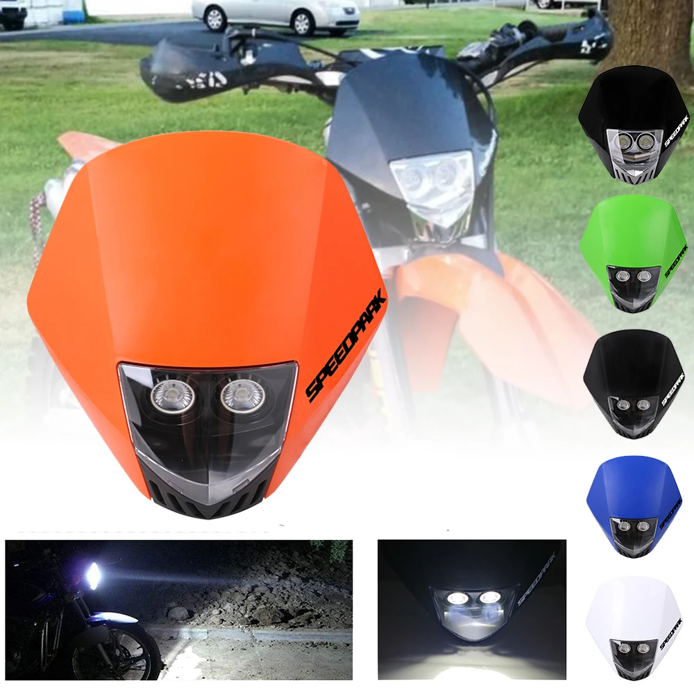 SPEEDPARK универсальный мотоцикл HMX светодиодный Dirtbike/мотоциклетные галогенные фары