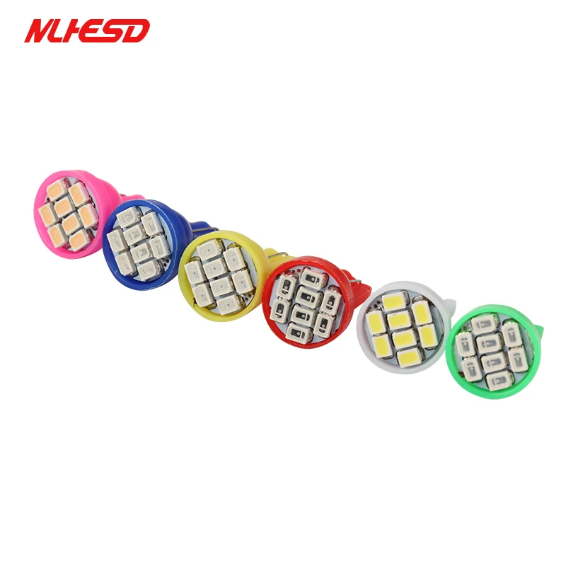 500 шт. светодиодный светодиодные лампы T10 с клиновидным цоколем 8 SMD 1210 LED W5W 2825 158 192