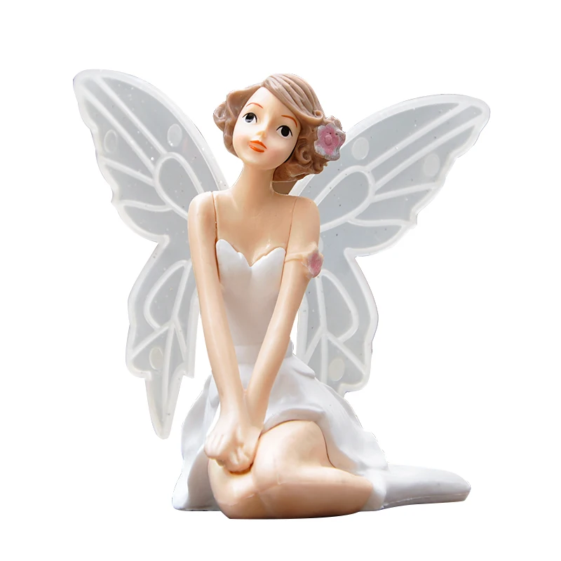 3pcs BAIUFOR Elegant Flower Fairy Girl Figurines for Terrarium Cake Car Accessories DIY Garden Decor Friend Gift | Дом и сад