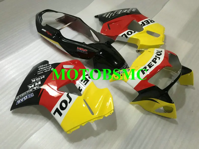 Обтекатель мотоцикла комплект для HONDA VFR800 98 99 00 01 VFR 800 1998 1999 2000 2001 ABS красные желто