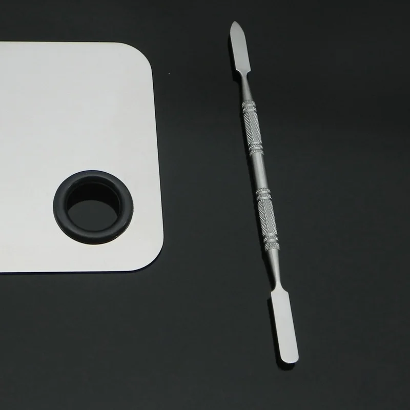 Нержавеющая сталь косметическая Палитра шпатель про Миксер для дизайна ногтей