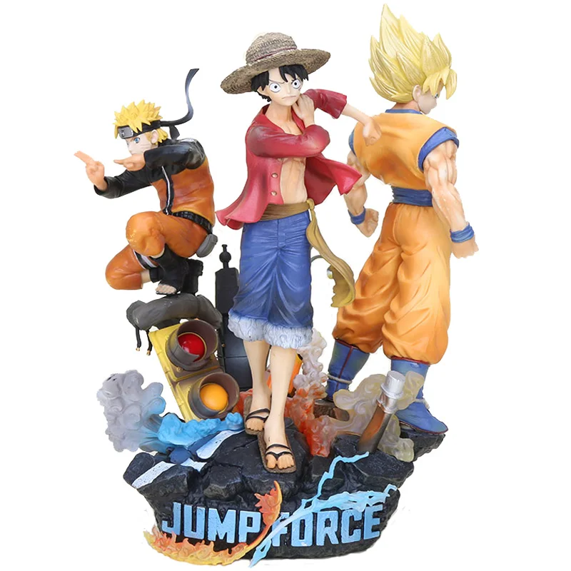 Jump Force dragon ball z Goku одна деталь Луффи Узумаки Наруто Боец ПВХ фигурка игрушки Коллекция Модель Кукла подарок