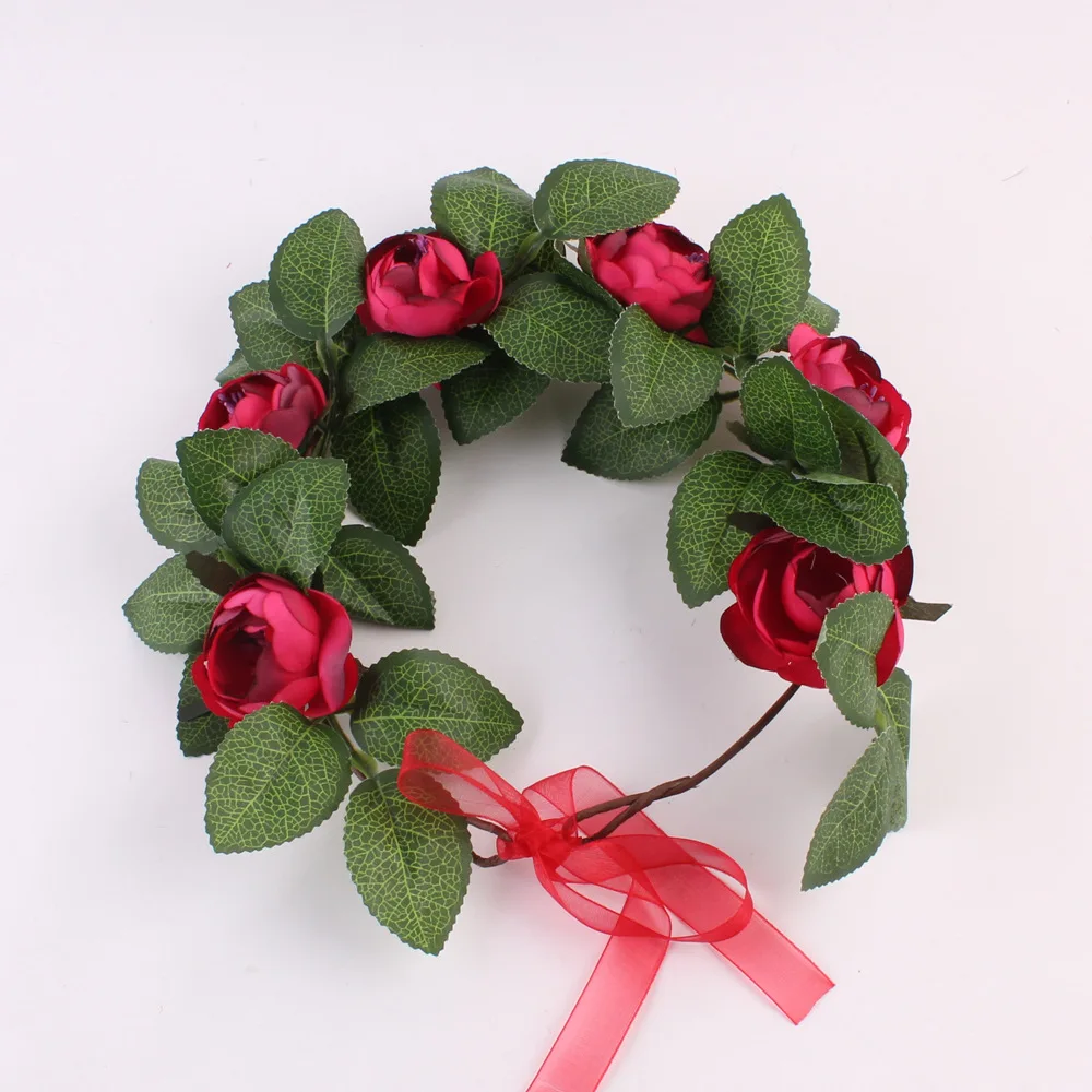 Ободки для девочек повязка на голову мамы и меня цветочный венок Детская с