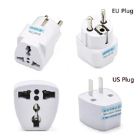 1pc universal us uk au to eu plug usa to euro europe travel wall ac power charger outlet adapter converter 2 round pin socket