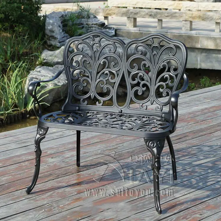 Литой алюминиевый антикоррозийный стул для 2 х человек скамейка внутреннего