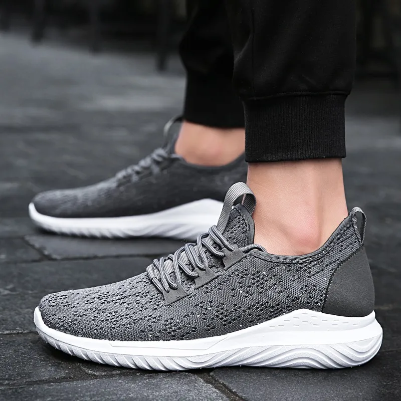 2019 размера плюс мужские кроссовки черные удобные дизайнерские для взрослых