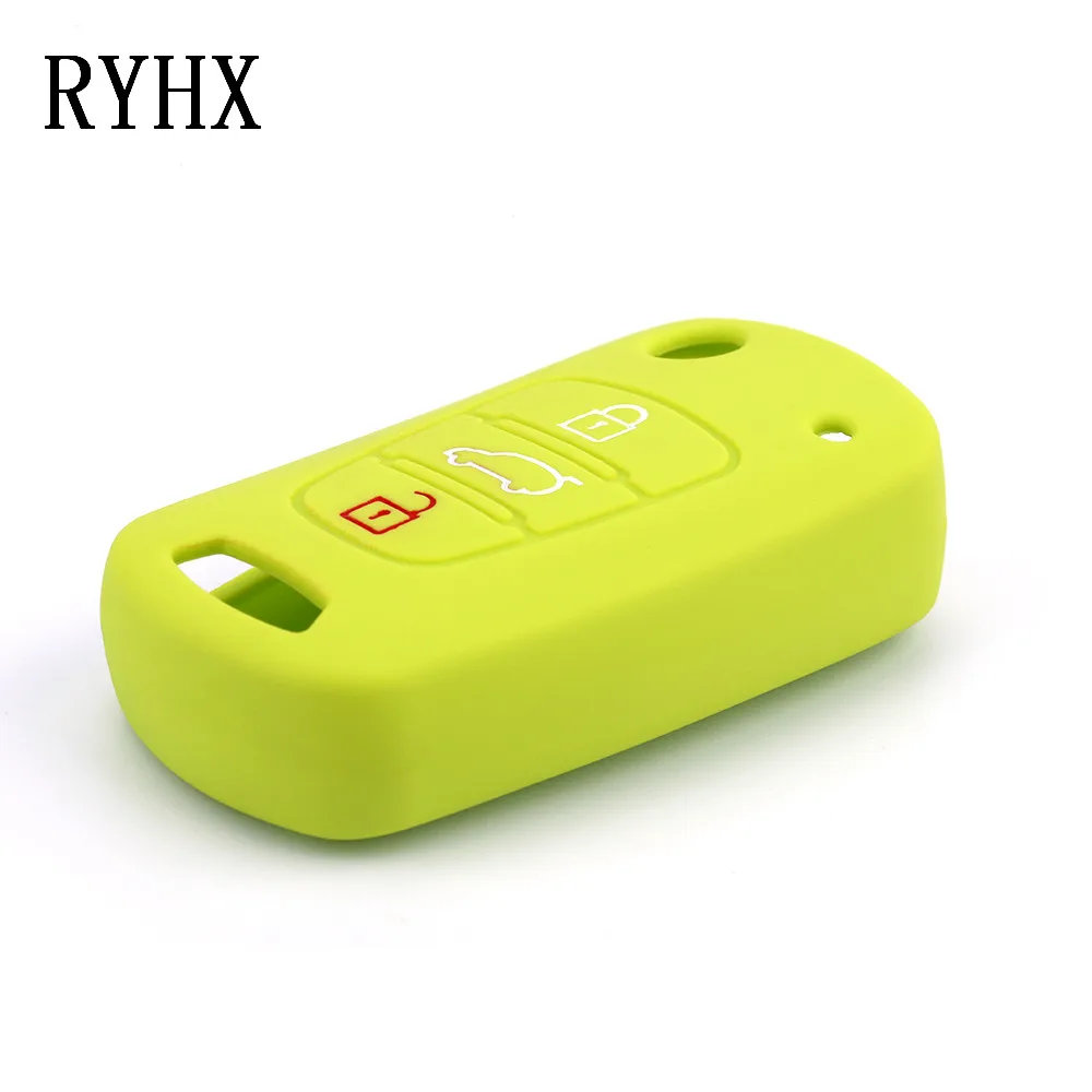Купить 2 отправить один 3 кнопки силиконовый для ключа автомобиля чехол Kia RIO K2 K5