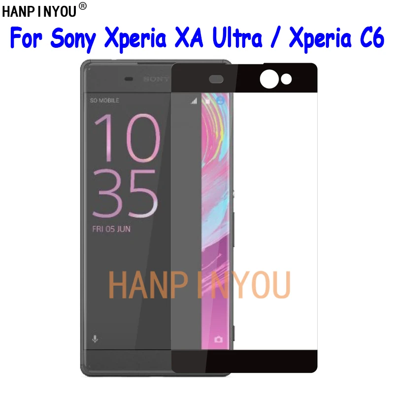 Для Sony Xperia XA Ultra/Dual F3211 6 0 &quotПолное покрытие закаленное стекло Защита экрана