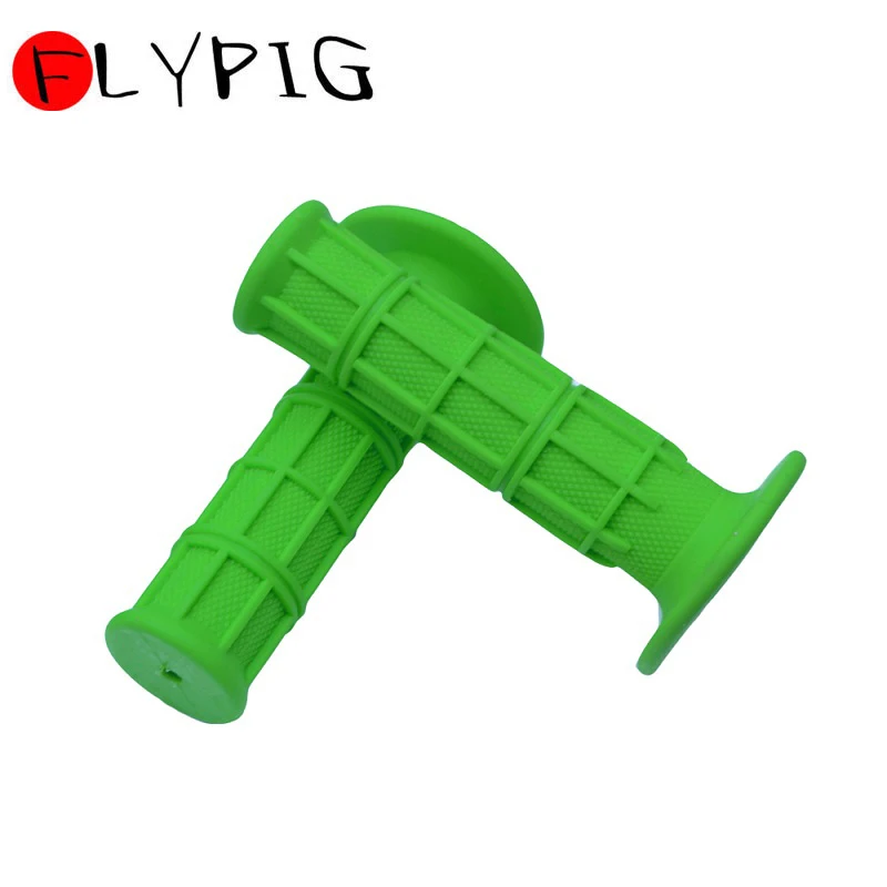 Green Новинка, 9 цветов, ручные ручки, руль, подходят для Yamaha PW80 PY80 PW PY 80 PEEWEE Dirt Pit, горный велосипед, Мотокросс, мотоцикл, резиновые ручки - Цвет: Green