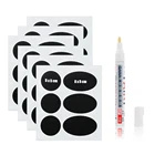 36 шт. Стикеры для специй, наклейка для халкборда, этикетки в баночке для кухни, масляная ручка, виниловая кухонная банка, Настенная чашка, бутылка, планер, зеркальный декор, наклейки