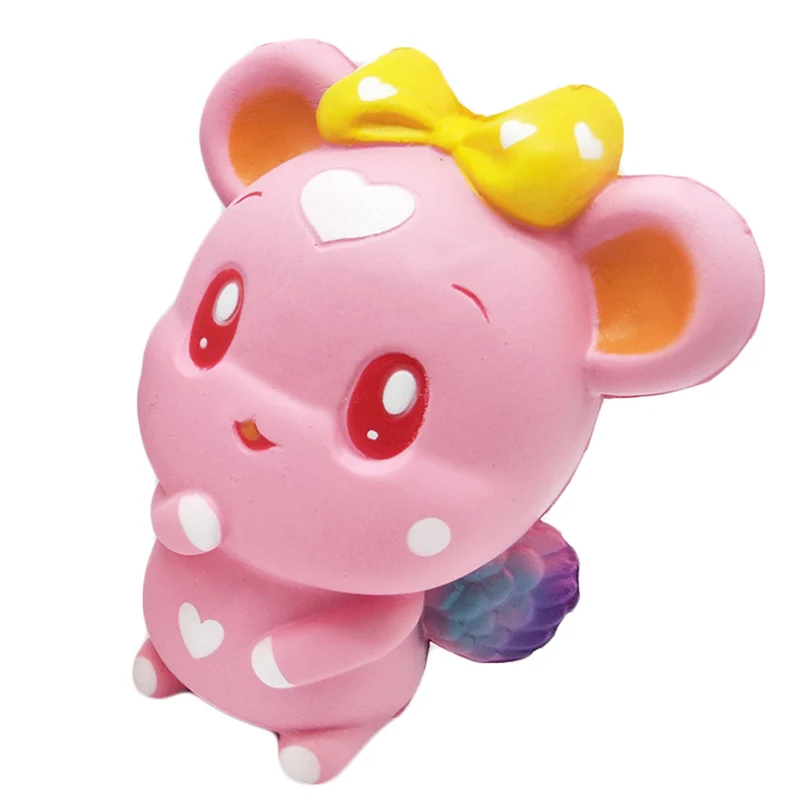 Pink Jumbo Angel mouse мягкое моделирование Милая мультяшная кукла медленно поднимающийся крем ароматическая сжимающая игрушка для снятия стресса Забавный Подарок для ребенка - Цвет: Pink