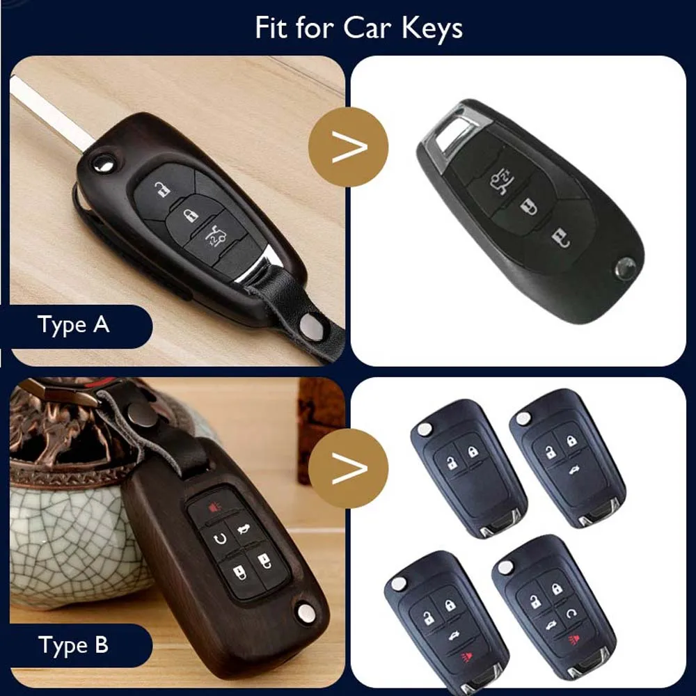 ATOBABI дерево Материал ключа автомобиля чехол для Chevrolet Cruze Aveo Buick VAUXHALL Opel Insignia Astra J