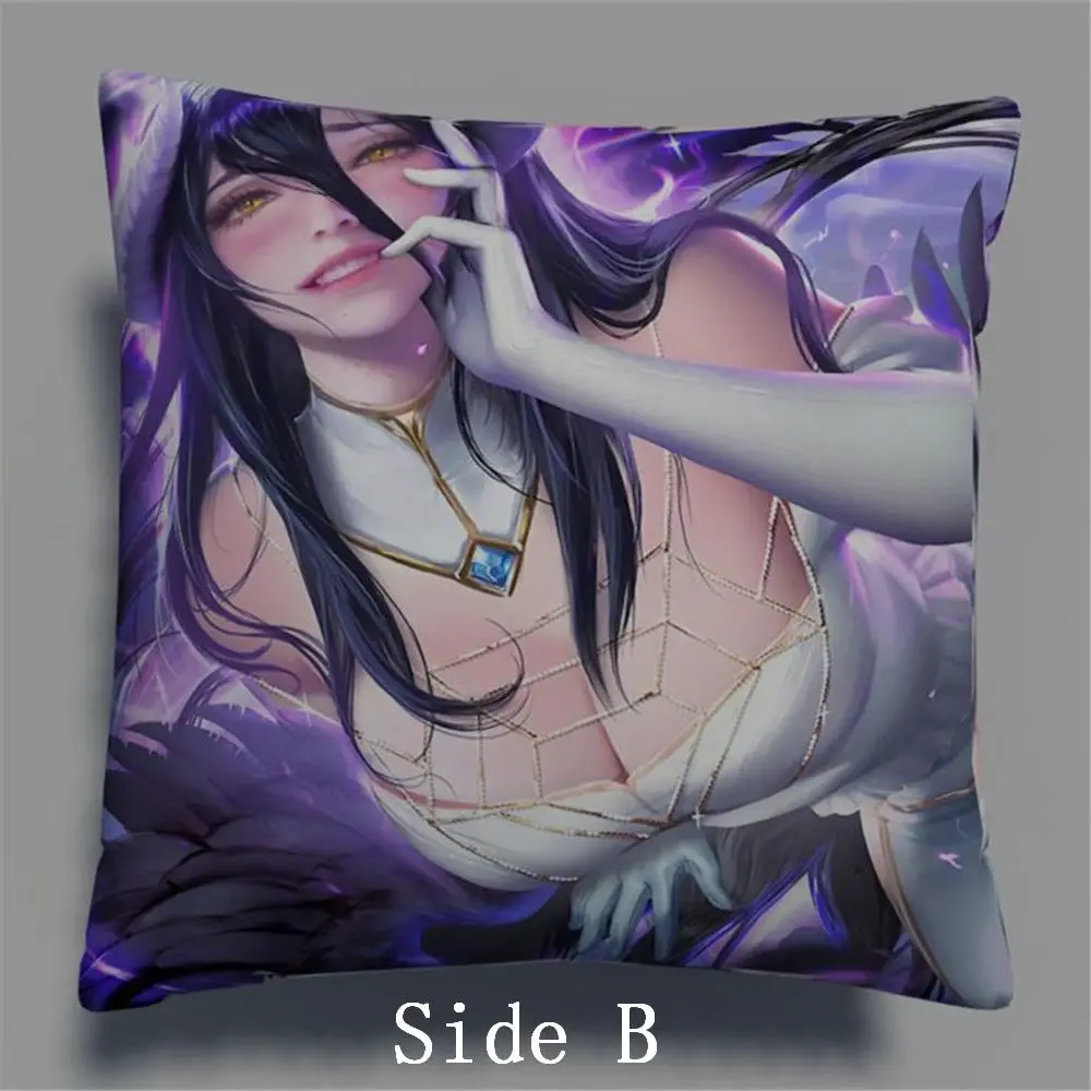 Suef Аниме Манга Overlord Albedo аниме двухсторонняя подушка чехол для подушки 430 | Дом и