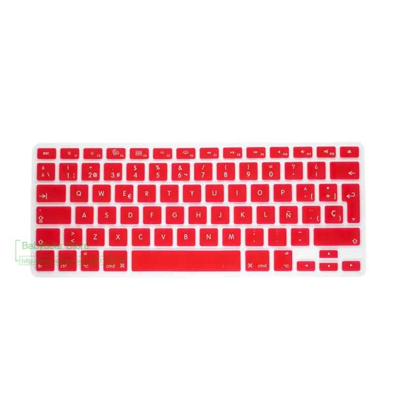 Новинка 2016 года силиконовый чехол для клавиатуры с испанской раскладкой Macbook Air Pro