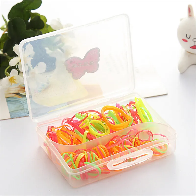 Резинки для волос эластичные детские 1 коробка | Аксессуары одежды