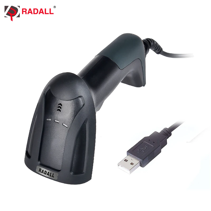 Ручной QR 2D сканер штрих кода PDF417 считыватель кодов с USB для POS sysytem