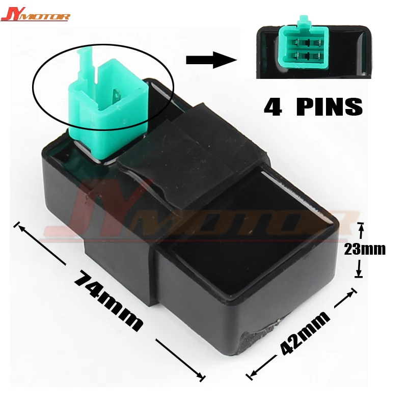 Новый 4 контактный зубцов DC CDI REV BOX 125cc 150CC 200CC 250CC 300CC ATV Скутер GO KART|Зажигание