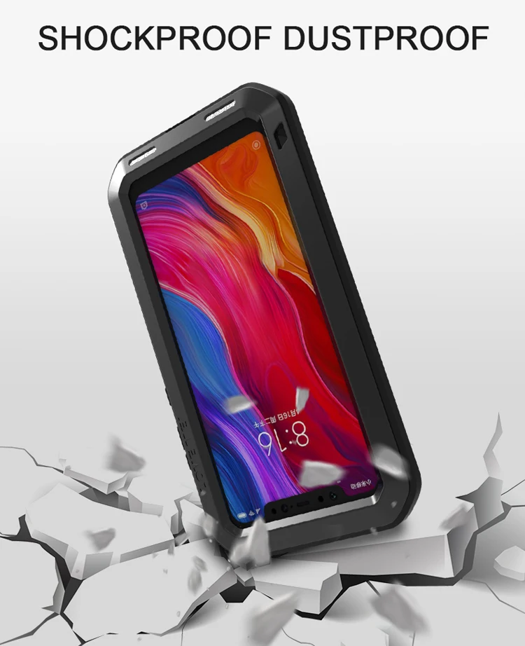 Gorilla glass) металлический водонепроницаемый чехол LOVE MEI для Xiaomi Mi Max 2 Mix 2s 6 8