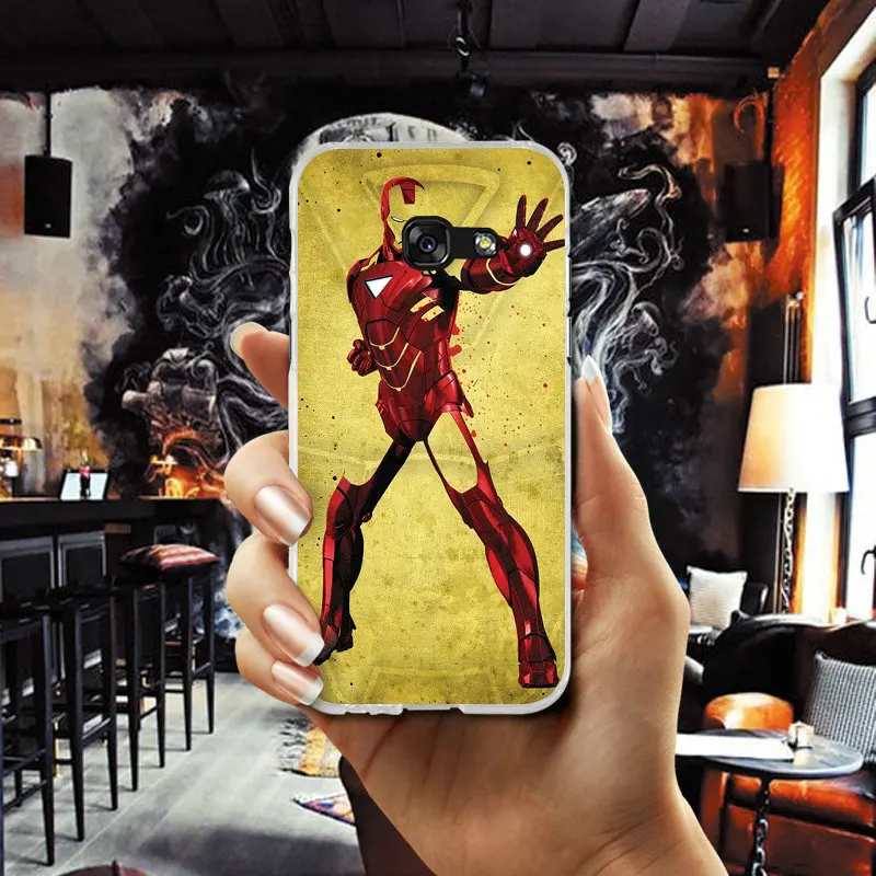 Iron Man Marvel Avengers Phone Case Slim Soft TPU for Samsung Galaxy S2 S3 S4 S5 Mini S6 S7 S8 S9 S10 Edge Plus Lite Note 5 8 |