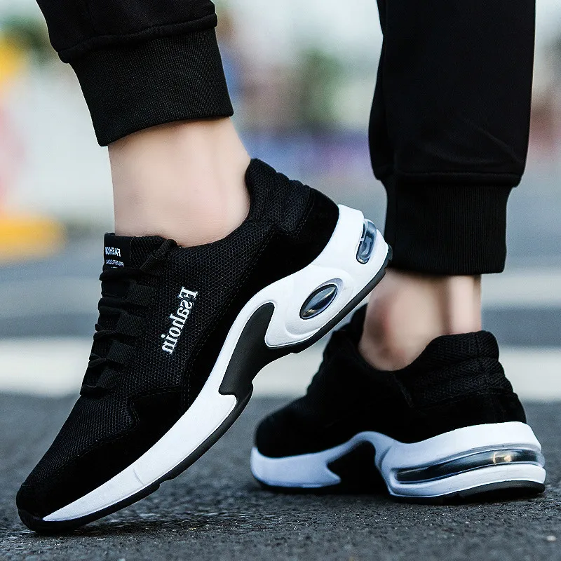 CatriCa Air Cushion Hot Sale Designer Trainers Breathable Shoes Men High Quality Male Tennis Sneakers 2019 Black White Gray Q03 | Обувь