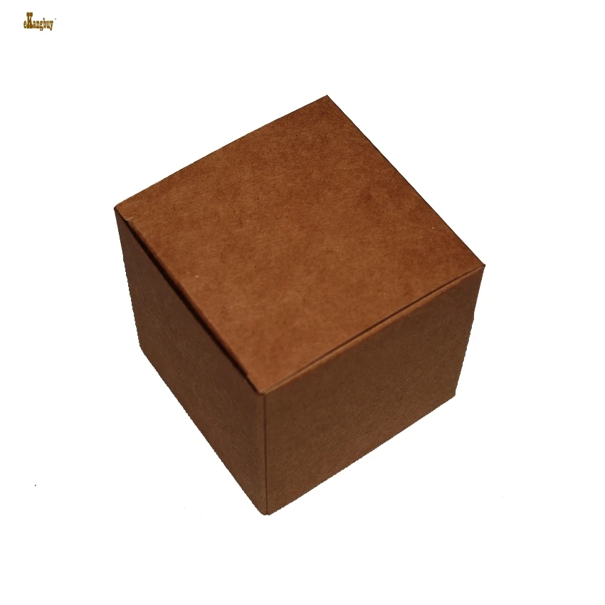 50 шт./лот размеры 5x5x5 см ~ 12 коробка из крафт бумаги сделай сам флакон с губной