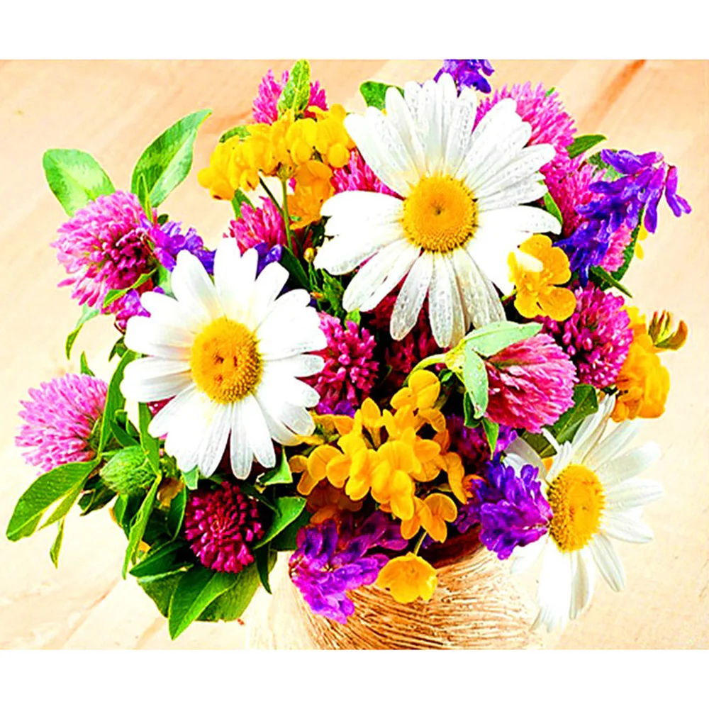 

5D DIY полностью квадратная/круглая Алмазная Картина Красивые цветы вышивка крестиком горный хрусталь мозаика домашний декор