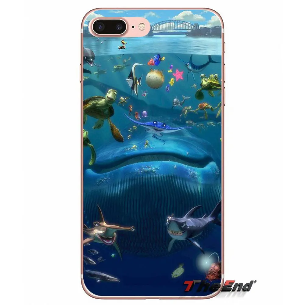 Чехол для Samsung Galaxy S3 S4 S5 MINI S6 S7 edge S8 Plus Note 2 3 4 5 Grand Core Prime White Shark Finding Nemo Dory fish|case plus|fishing