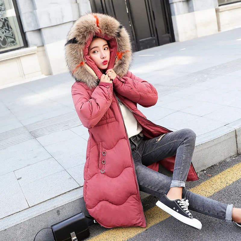 

2018 Polyester Zipper Slim Full Flocking Promotion Winter Long Fund Clothes Woman New Cotton