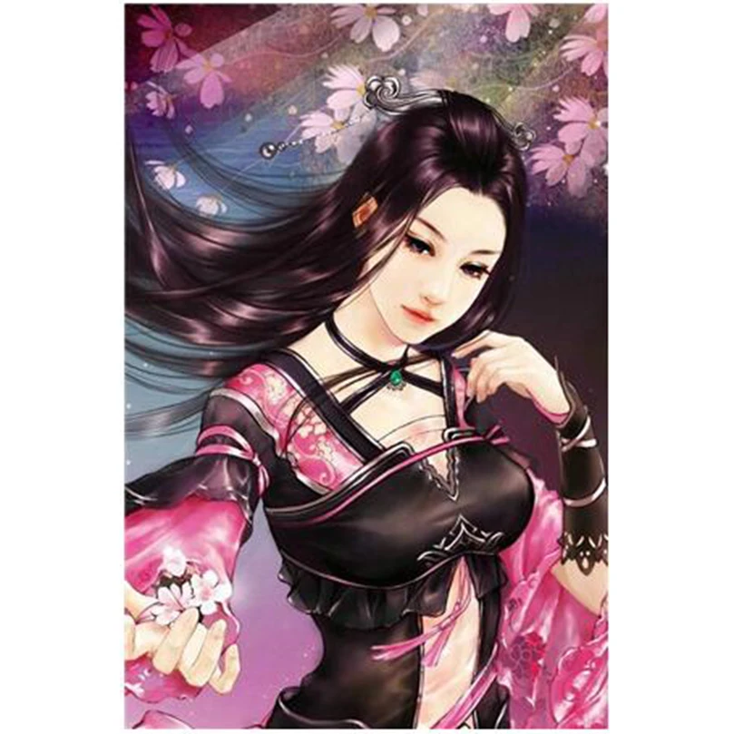 Набор для алмазной вышивки девочка DW538 | Дом и сад