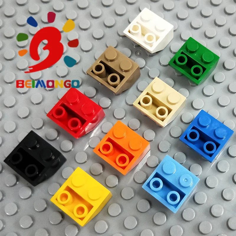 Бесплатная доставка! BEIMONGO строительные блоки черепица 2x 2/45 перевернутый