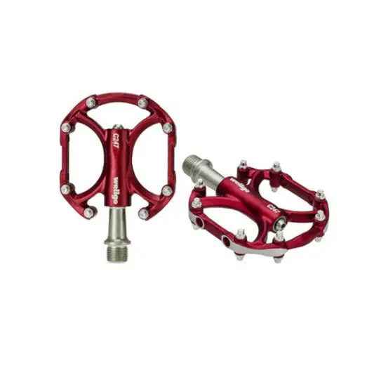 red Алюминий сплав Сверхлегкий Wellgo C247 BMX MTB Горная дорога велосипед Подшипники педали велосипед педаль 226 г/парапедали для велосипеда - Цвет: red