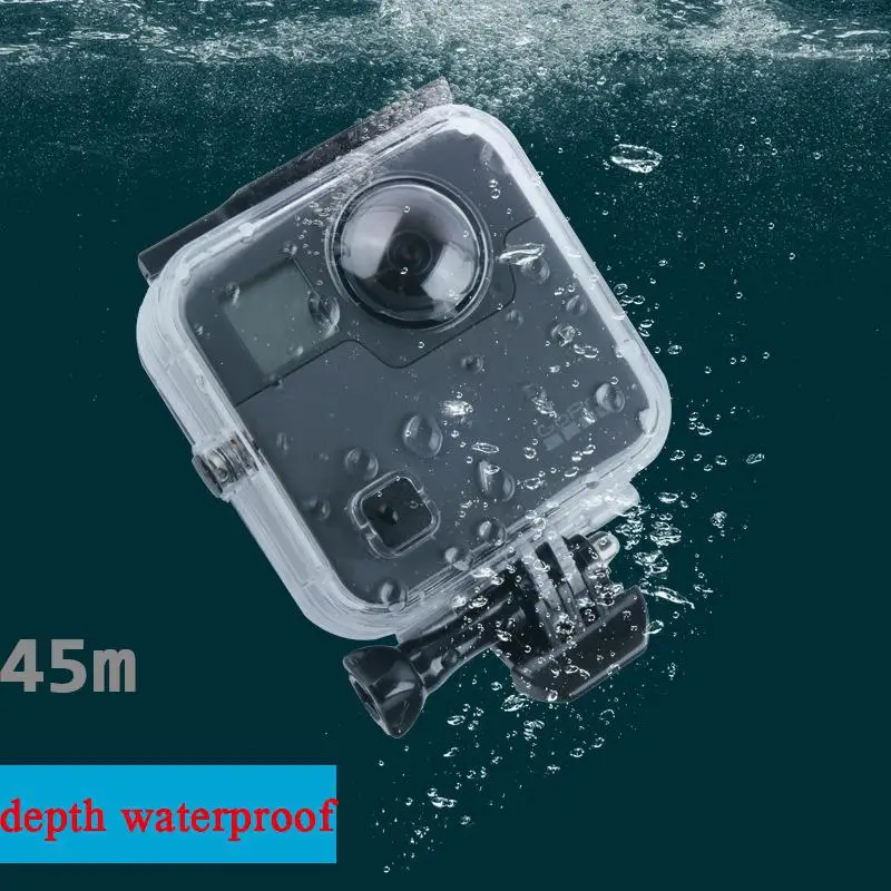 Водонепроницаемый чехол для камеры GoPro Fusion с поворотом на 360 градусов защитный