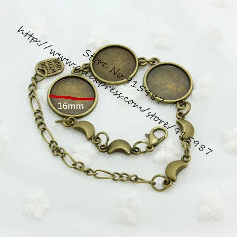 Милый Колокольчик 5 шт. винтажный круглый кабошон с Луной 16 мм Античная бронзовая