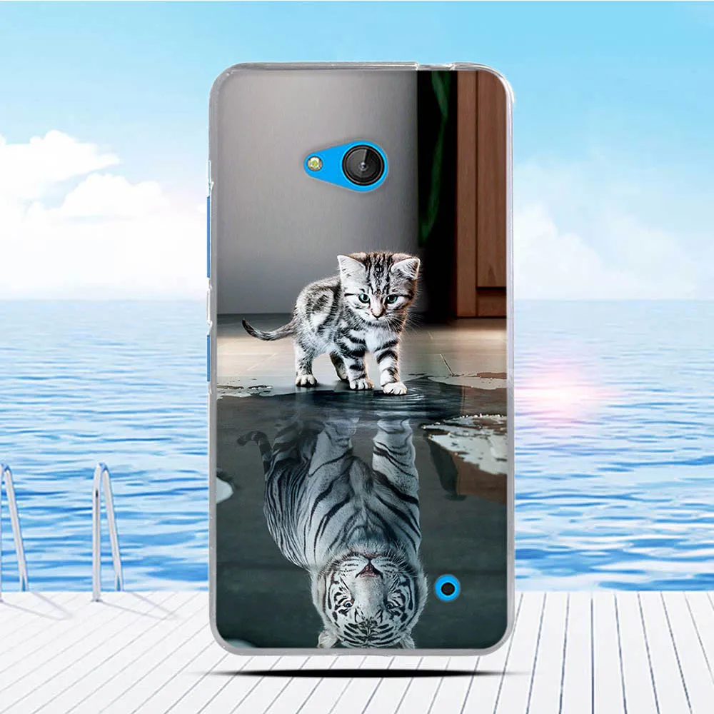 Мягкий силиконовый чехол из ТПУ для Nokia Microsoft Lumia 640 с 3D рельефным рисунком|Бамперы|