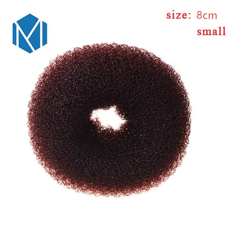 Coffee 8cm М MISM, 1 шт., губка для волос, булочка, инструмент для изготовления, аксессуары для волос, резинка для волос для женщин, девушек, головной убор - Цвет: Coffee 8cm